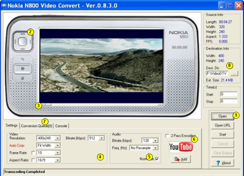 N800 Video Converter - V 0.8.3.0